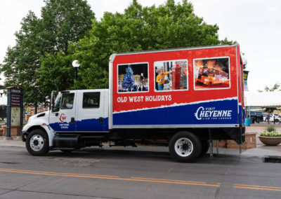 Visit Cheyenne box truck wrap