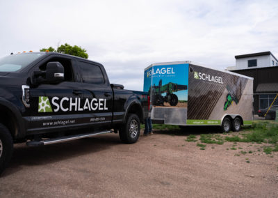 Equipment Trailer and Ford Truck Wrap