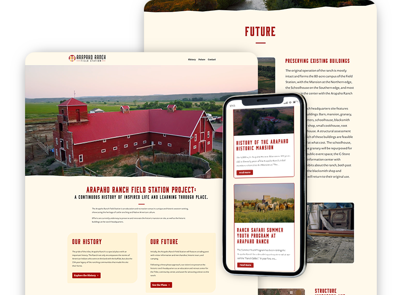 Website for a Historic Preservation Project