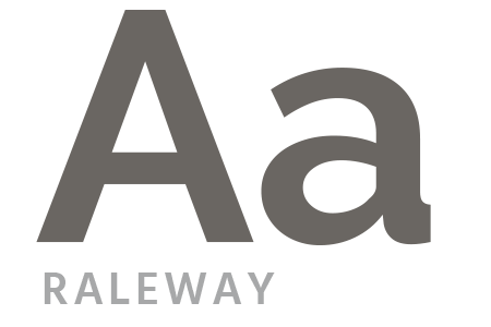 Aa Raleway font
