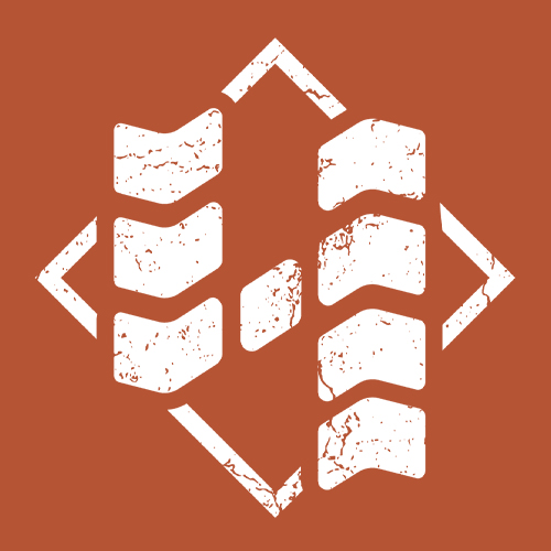 Icon Logo for Four Quarters Excavation with orange background