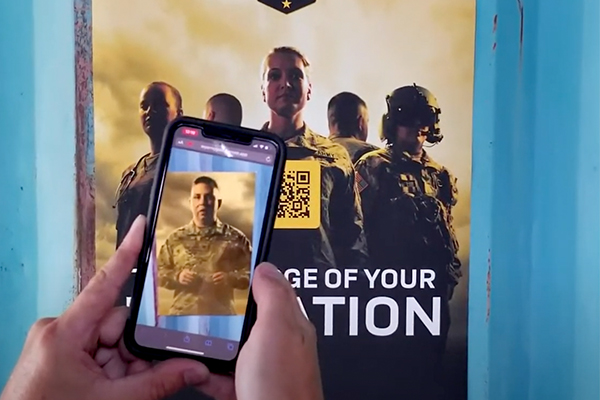 Augmented Reality Military Recruiting Poster